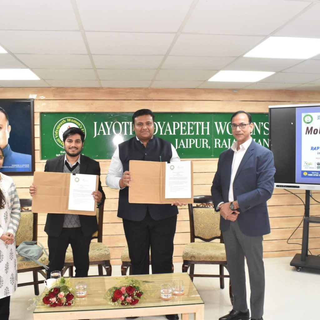 MoU Signing Ceremony with Jayoti Vidyapeeth Women’s University, Jaipur