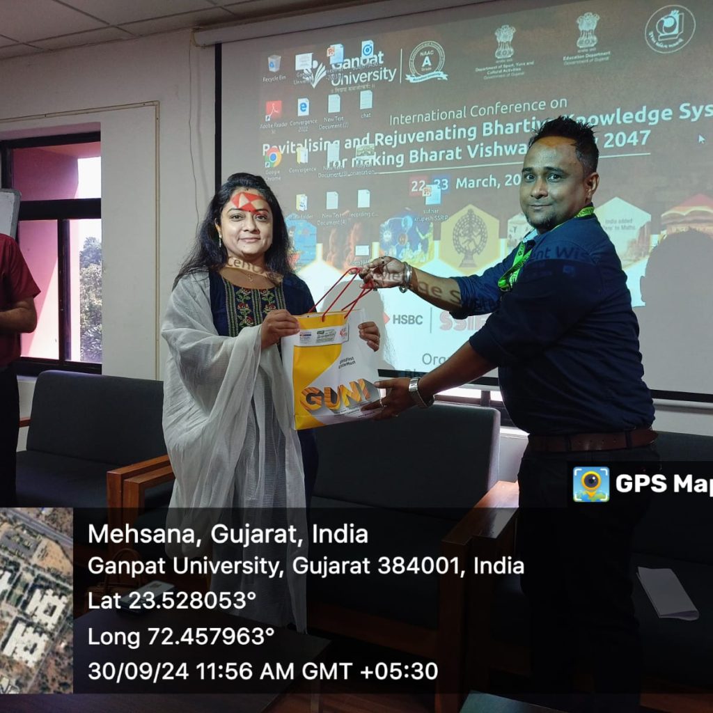 Guest Lecture at Ganpat University, Mehsana, Gujarat